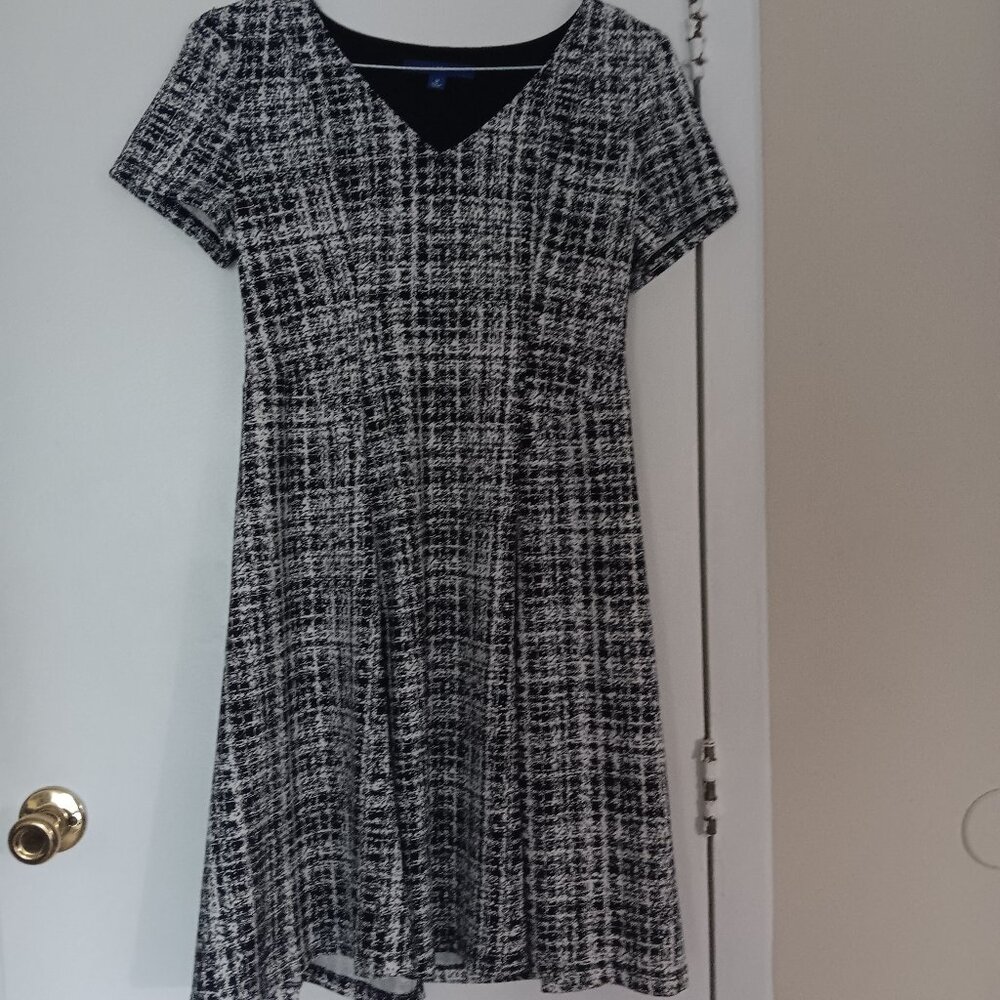 APT 9 V-neck fit and flare dress